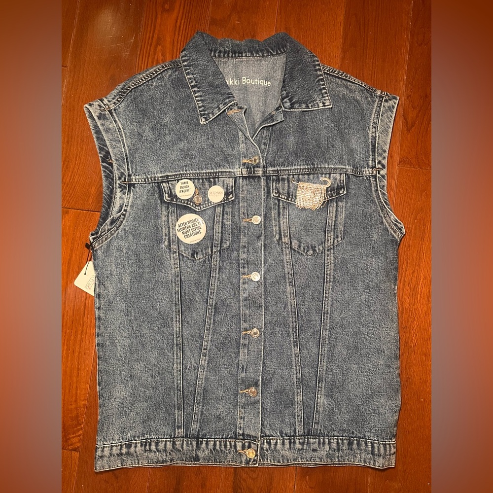 MUSE Light Blue Denim Vest